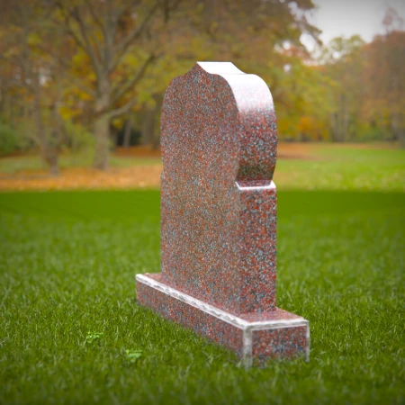 1410 - Islamic Gravestone with Arabic Inscription in a Serene Cemetery Setting - 8