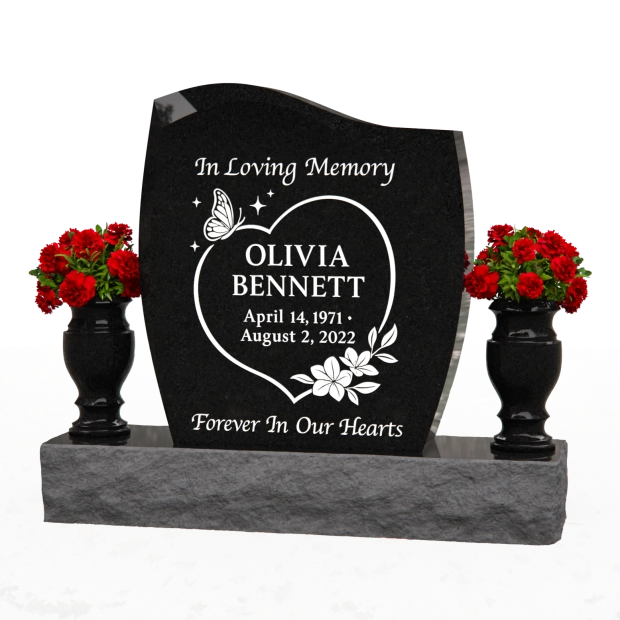 1201052 - Granite Upright Monument – Classic Rectangular Design