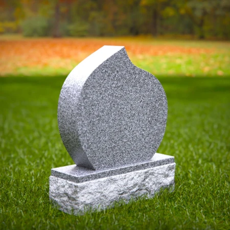 1751 - Elegant Teardrop Memorial Headstone – A Symbol of Love and Remembrance - 5