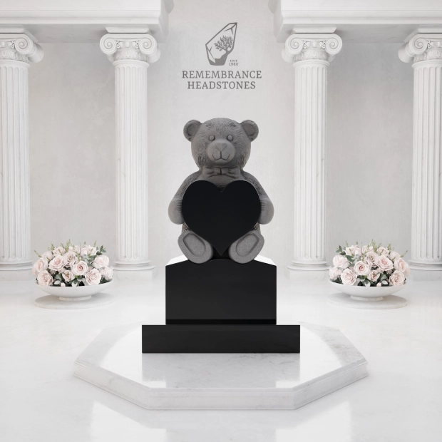 Luxury Teddy Bear Heart Child Memorial
