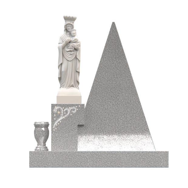 1205126 - Monumento Pirámide con Estatua de la Virgen María