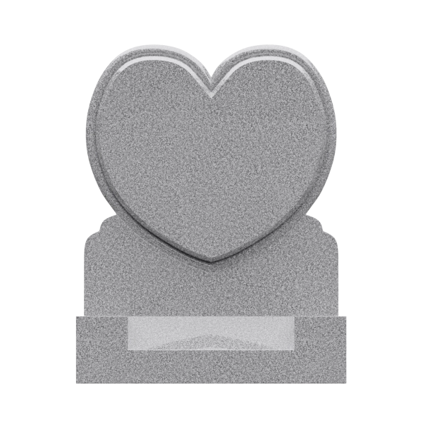 1201008 - Lápida Conmemorativa en Forma de Corazón - Un Símbolo de Amor y Recuerdo Eterno