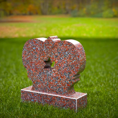 1404 - Heart-Shaped Memorial with Star of David - 8