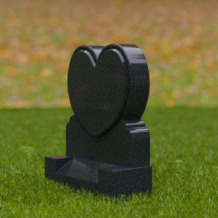 1692 - Heart-Shaped Memorial Headstone – A Symbol of Love and Everlasting Remembrance - 3