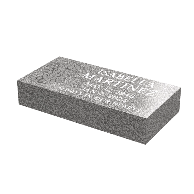 1105151 - Flaches Grabstein mit religiösem Motiv