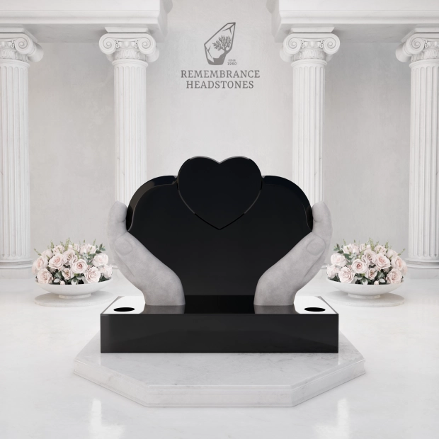 Luxury Heart in Caring Hands Memorial