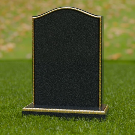 1700 - Classic Memorial Headstone with Elegant Border Detailing