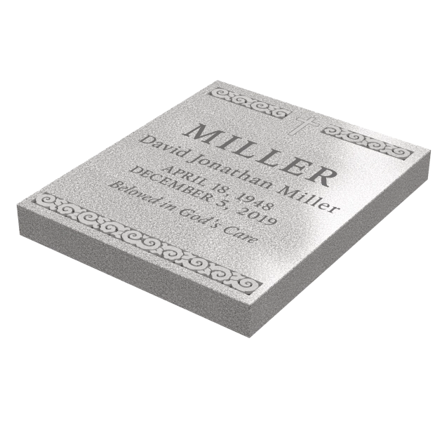 1605153 - Halbes Hauptbuch mit Kreuz und Schmuckdetail