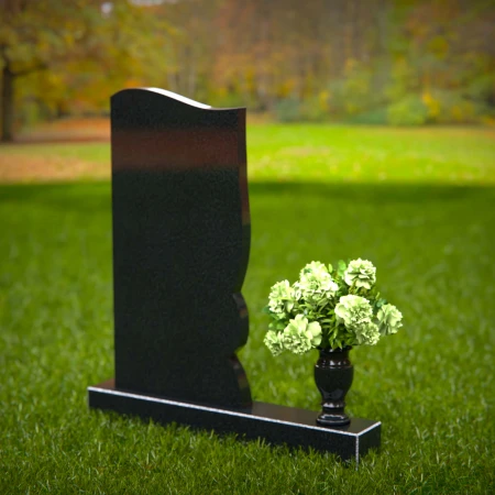 1407 - Elegant Modern Headstone with Unique Design for Lasting Memorial - 44