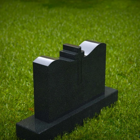 1393 - Christian Memorial Headstone with Cross - 6