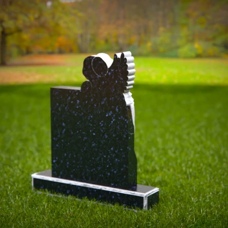 1440 - Children’s Memorial Headstone with Sleeping Angel Design - 3