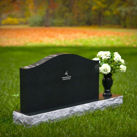 1350 - Classic Granite Memorial Headstone - 55