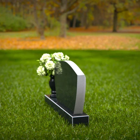 1353 - Modern Granite Headstone – Elegant and Lasting Memorial - 50