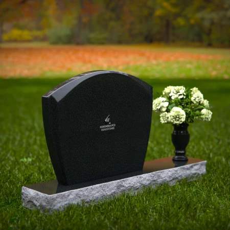 1356 - Classic Arched Granite Headstone – A Timeless Memorial - 47