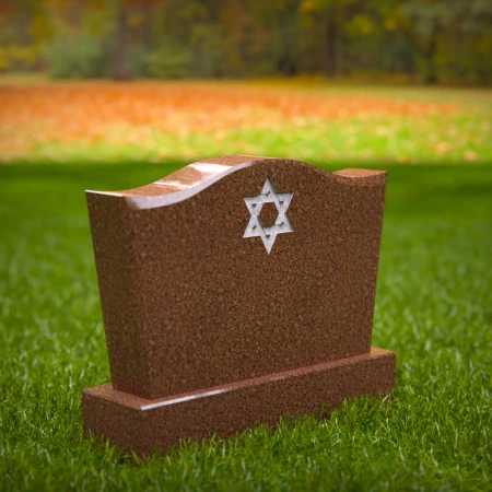 1400 - Jewish Memorial Headstone - 6