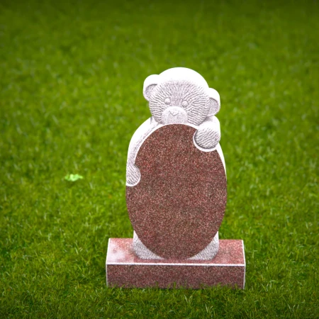 1452 - Teddy Bear Memorial Headstone for Children - 2