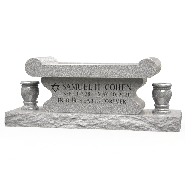 1506021 - Elegant Memorial Bench With Classic Scroll Design