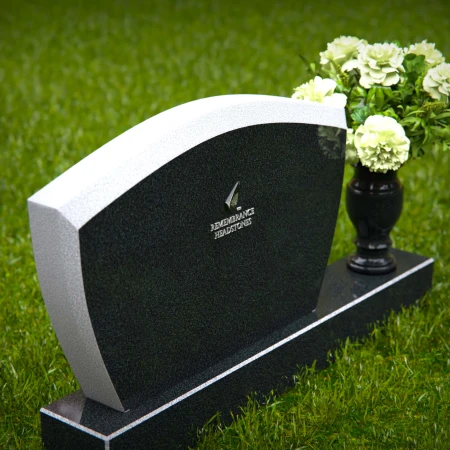 1353 - Modern Granite Headstone – Elegant and Lasting Memorial - 52