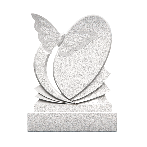 1201034 - Elegant Butterfly and Book-Themed Memorial Headstone Design 