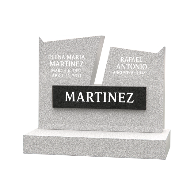 1201040 - Begleiter Stehender Grabstein mit modernem Design und Blumenvase