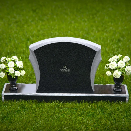 1352 - Elegant Granite Headstone – Timeless Memorial Design - 32